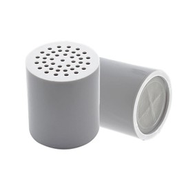 2Pcs 15 Stage Shower Filter Cartridge - Remove Chlorine Heavy Metals and Other Sediments, Reduces Dry Itchy Skin, Dandruff, High Output Hard Water Filter Replacement Cartridge