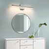 KAISITE Modern Vanity Light Brushed Nickel Bathroom Light Fixture Over