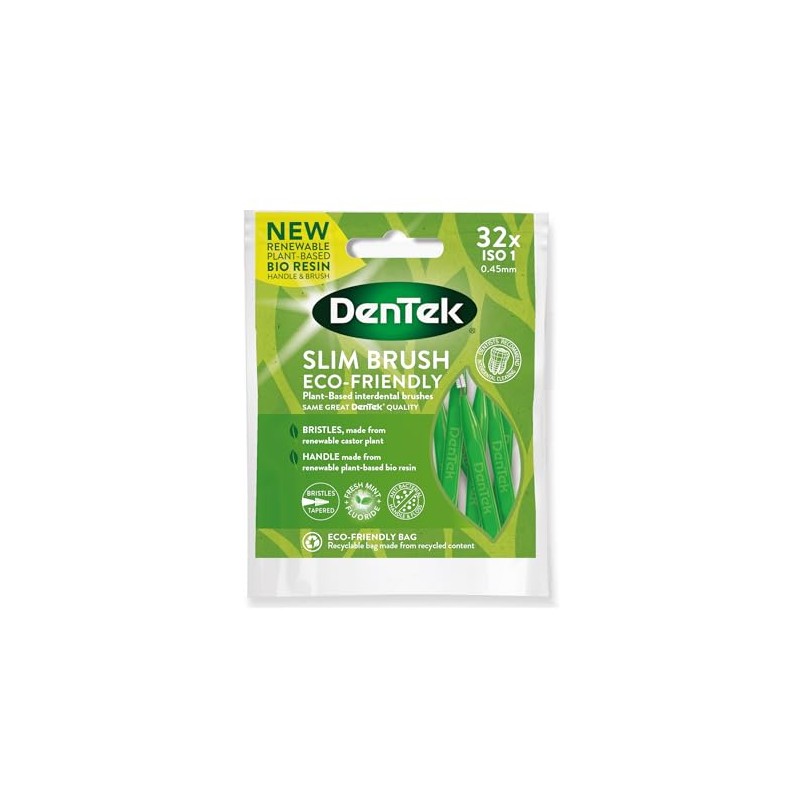 DenTek ECO Slim Brush Mint Flavoured Interdental Brushes (ISO1) for
