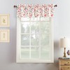No. 918 Dora Floral Microfiber 3-Piece Kitchen Curtain Set, 54"