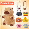 Gohytal Capybara Cuddly Toy Set, 23 cm Capybara Plush Toy,