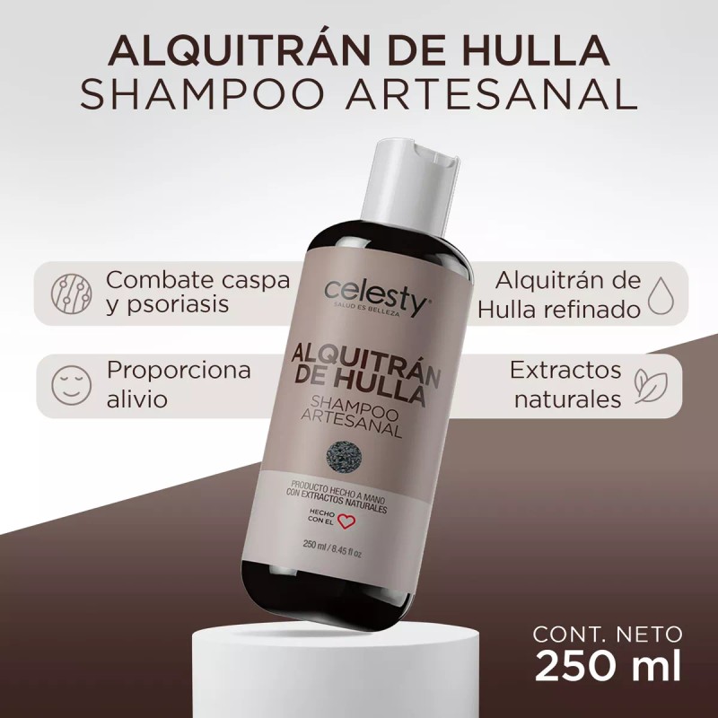 Celesty Shampoo De Alquitrán Cabello Limpio Y Saludable 250ml
