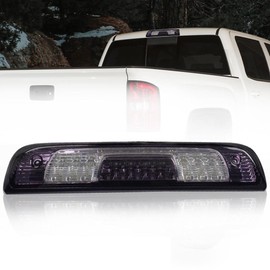 GRAND ORANGE 3rd Brake Light Compatible with Silverado Sierra 2014-2018 1500 2500 3500 & HD LED Smoke Lens High Mount Stop Third Light Cargo Lamp