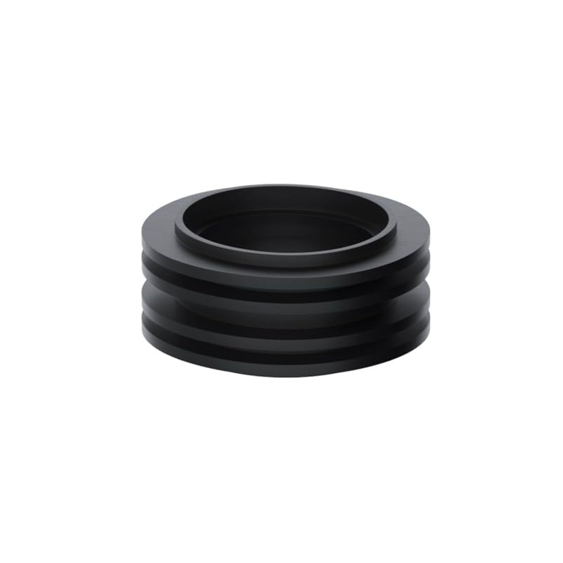 Universal Black Rubber Flush Pipe Washer Inlet Pan Connector for