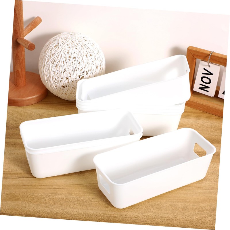 LABRIMP 8Pcs Plastic Storage Bins Versatile Kitchen Pantry Organizer for