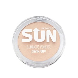 Pink Up - Luminous Powder - Iluminador en polvo compacto para cuerpo y rostro. Textura suave. (RADIANCE 06)