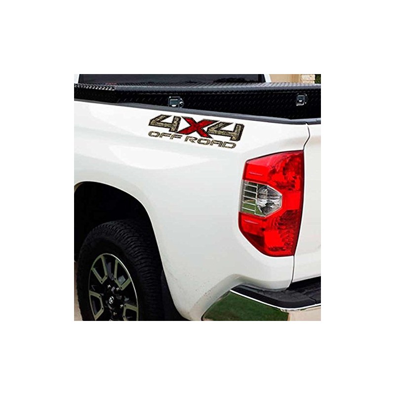 Tundra 4x4 Camouflage Red Hunting Decal Set Tacoma Stickers