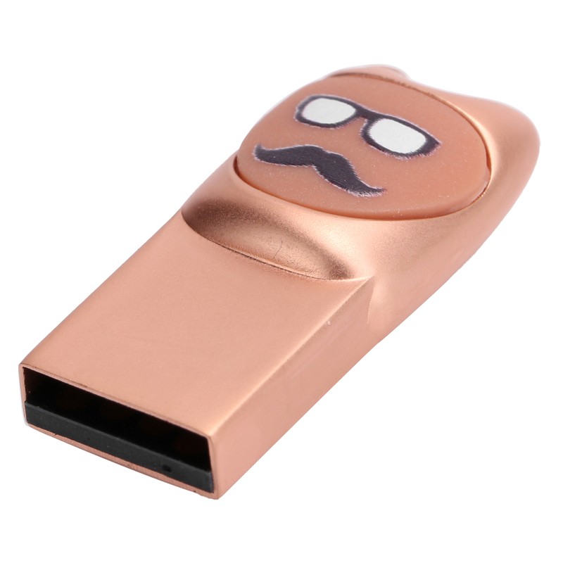 U Disk Cartoon Moustache Pattern USB Flash Drive Computer Data
