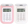 タニタ キッチン 勉強 学習 タイマー 防水 マグネット付き 100分 ピンク TD-378