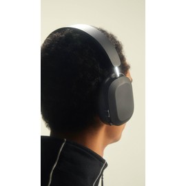 Defunc Mondo by Over-Ear Wireless Headphones with Optional Cable, 45 Hours Active Playtime, Bluetooth, Dual ENC Microphones and Drivers, Black