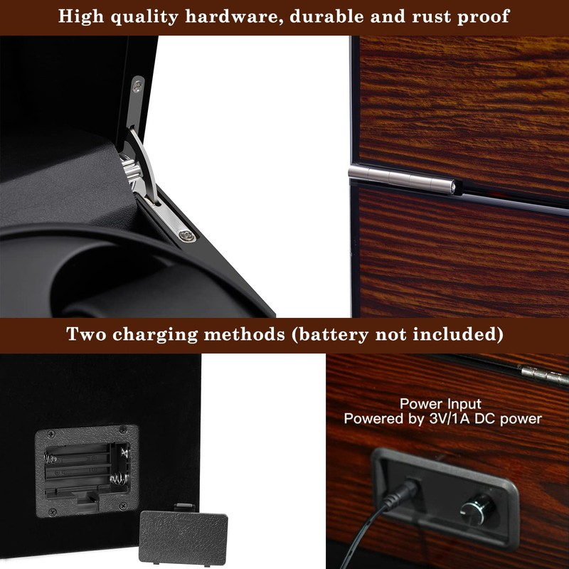 ANWBROAD Watch Winder for Automatic Watches Double Watch Rotator with