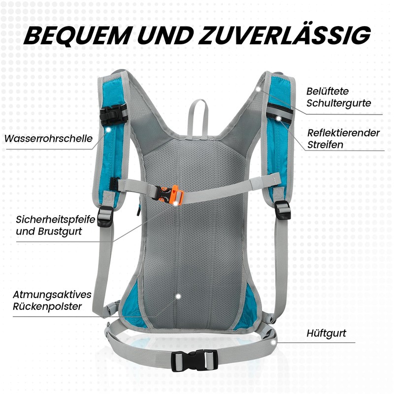 Nepest Hydration Backpack 8L - Bicycle Backpack & Ski Backpack