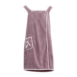 NICEYEA Warm Wearable Bath Towel Wrap Soft Fluffy Highly Water Absorbent Shower Cover Up Women Bath Wrap Towel for Shower with Pocket Thick Quick Dry Beach Spa Gym Bathrobe