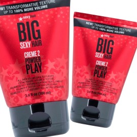 SexyHair Big Sexy Hair Creme 2 Powder Play Volumizer & Texturizer 3.4 oz - Pack of 2