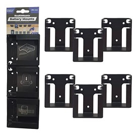 StealthMounts Battery Holder Compatible with Kobalt 24V (6 Pack) - Black | StealthMounts Battery Mounts | Made in the UK