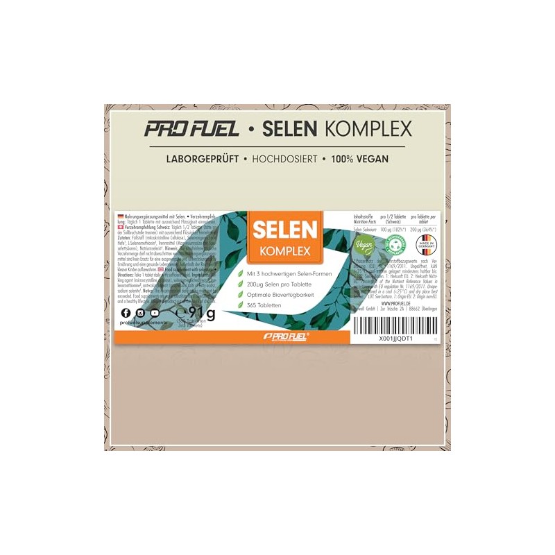 Selenium High Dose 365 x Selenium 200 μg Tablets -