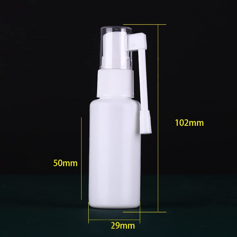 GSHLLO 5 Pcs 30 ml Plastic Throat Spray Bottles Vials