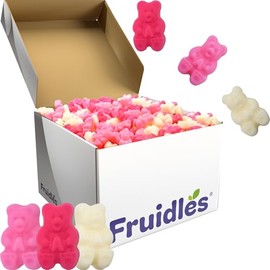 Fruidles Valentine's Lovestruck Gummi Bears Candy Holiday Treats, Watermelon, Strawberry, and Pineapple Delicious Gummy Candy, Fun and Festive Snacking, Party Favor (5 Pounds (Bulk))