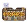 Maeyutl Sunflowers and Butterflies Windshield Sunshade God Inspirational Windshield Sun Shade, Foldable Auto Sunshade for Car Truck SUV Auto