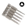 Uacen 5 Piece Magnetic Triangle Screwdriver Bit, S2 Steel Triangular