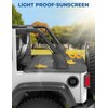 JOYTUTUS Tonneau Cover Compatible with Wrangler JK 4 Doors 2007-2018,