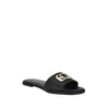 GUESS Women's Adrinna Flat Sandal, Black Saffiano 002, 5