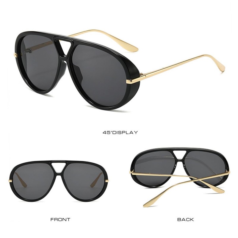 IKANOO Oversized Aviator Sunglasses for Women Men Trendy Large Big