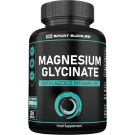 Magnesium Glycinate 1500mg with Vitamin B6 – High Strength, 120 Capsules