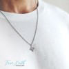 TrueFaithJewelry Sterling Silver 4 Way Medal Cross Pendant Necklace Religious