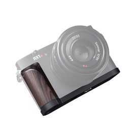 SIUTATDSH Camera Grip Compatible with Sony Cyber-shot rx1r3 rx1r iii dsc-rx1rm3 Camera Dedicated L Shape Quick Release Plate, Real Wood Handle, Tripod Mount, Lightweight Reduction (Ebony Blackboard)