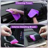 Viewsun Windshield Cleaner Tool, 17Pcs Purple Car Interior Cleaning Kit,