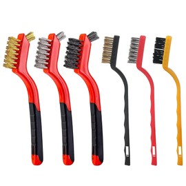 EOWVISN 6 Pieces Wire Brushes, Household Cleaning Tools, Kitchen Cleaning Brushes, Crevice Brushes, Rust Removal Cleaning Brushes, Multifunctional Cleaning Brushes