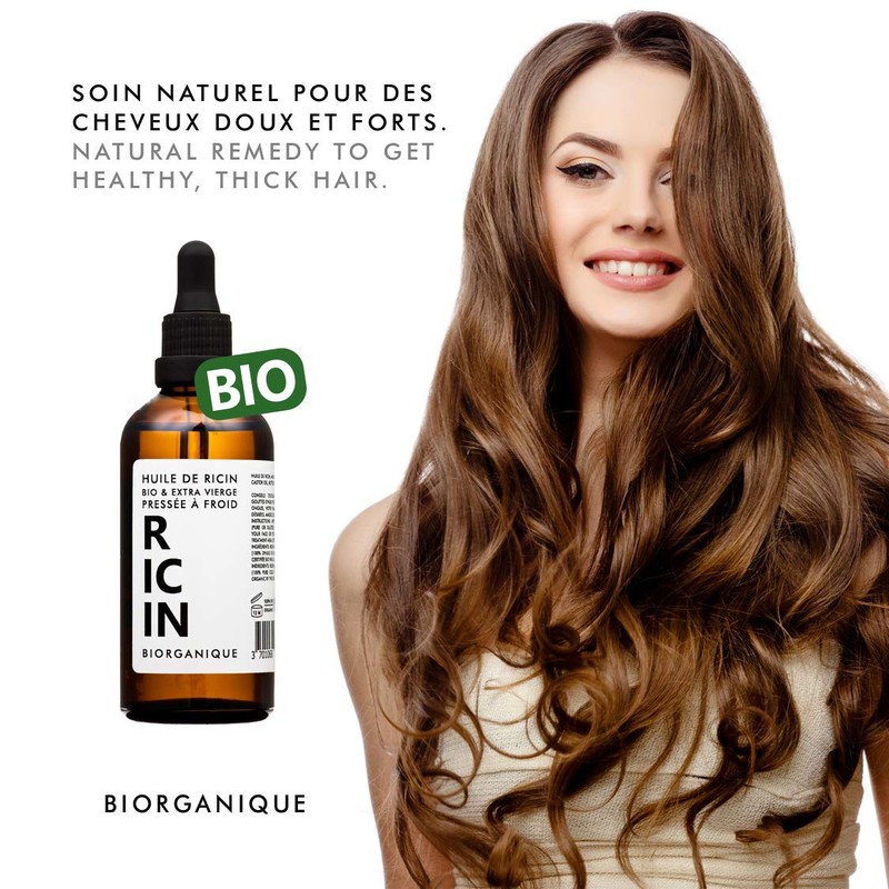 Organic Castor Oil 100% Pure, Natural and Cold Pressed -