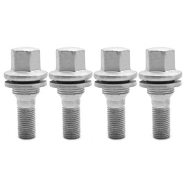 JUUDDENPARTS 9682405080 4 Pcs Wheel Nut Stud Bolts, Replacement for Citroen Berlingo Xsara Saxo C2 C3 C4, Replacement for Fiat Scudo Replacement for Peugeot 1007, Replaces 9817024580 940684