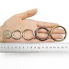DEVPSISR 8pcs Trigger Spring O Rings Round,Metal Keychain Ring Round