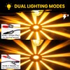 Aila 4Pcs Amber Watermelon LED Marker Lights for Truck, Dual