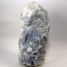 Large 7.25" 4.9lb Blue Calcite Mountain Lamp Natural Sparkling Decor Crystal Night Light Mineral Stone Specimen w/Cord and LED Bulb