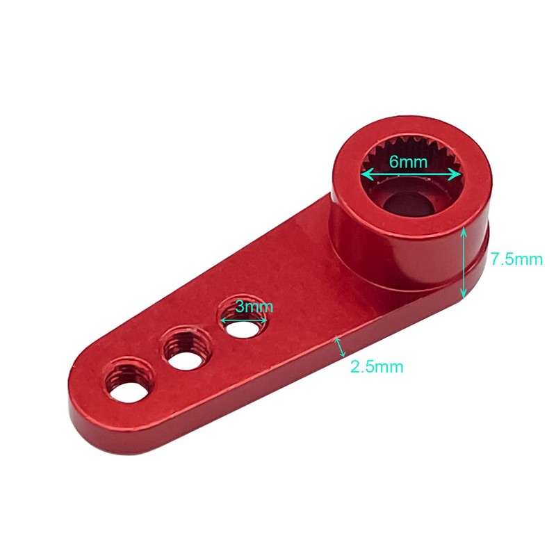 4Pcs Metal 25T Servo Horn 25 Teeth Steering Arm Compatible