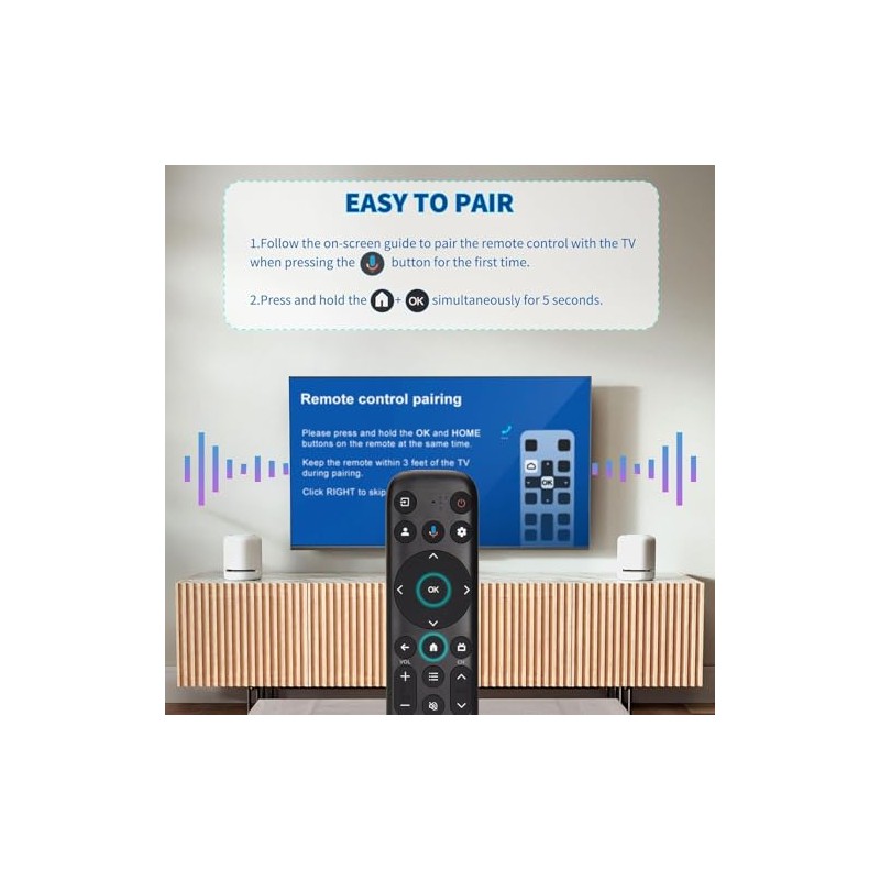 OEM New Remote for TCL-Google-TV-Remote Compatible with TCL Q6/Q7/QM8/S3/S4 Series(with