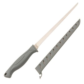 Smith’s 9” Lawaia Flex Fillet Knife | 400 Series Stainless Steel Blade | Non-Slip Grip Handle | Protective Sheath | Curved Fillet Knife | Salmon, Tuna | Fishing & Hunting Knife