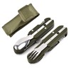 5 in 1 Stainless Steel Camping Tableware Outdoor Camp Tableware