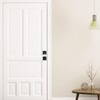 Haidms Black Door Knobs with Deadbolt, Zinc-Alloy Matte Black Front