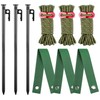 3 Pack Tree Stakes and Supports 15.7 Inch Heavy Duty