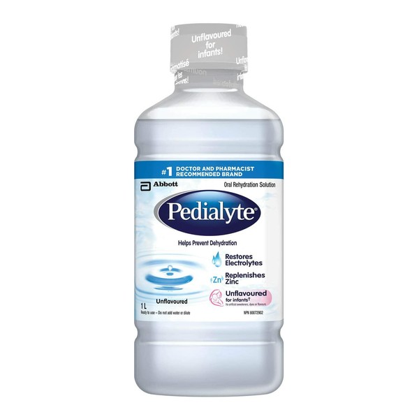 Pedialyte Electrolyte Oral Rehydration Solution Unflavoured 1 L