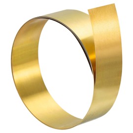 TA-VIGOR 1Pcs Brass Sheet Roll, 1000mm x 20mm x 0.2mm Metal Foil Plate Roll Brass Metal Thin Sheet Strip for Crafts, Electrical Repairs, DIY Projects, Grounding