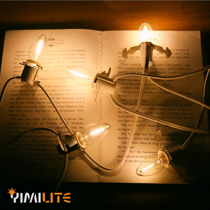 YIMILITE C7 0.6W 2700K Featuring Standard E12 LED Bulb Candelabra