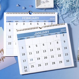 2026 Wall Calendar - 3 Month Calendar 2026 Vertical, Jan 2026 - Dec 2026, 2026 Calendar Planner 2026, 11" x 26", Large, Lay- Flat, Perfect for Your Busy Schedule