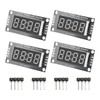 4 Sets Digital Tube Display Module LED 4 Digit 7