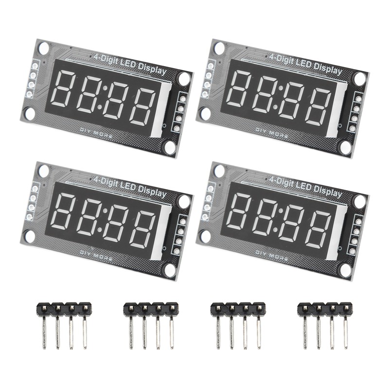4 Sets Digital Tube Display Module LED 4 Digit 7
