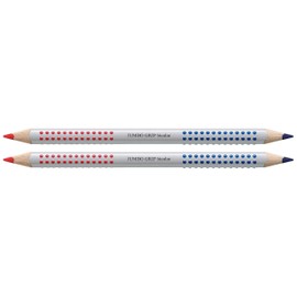 Faber-Castell 110910 Jumbo Grip Hyphenation Pen Bicolour Red and Blue (2, Hyphenation Pen)